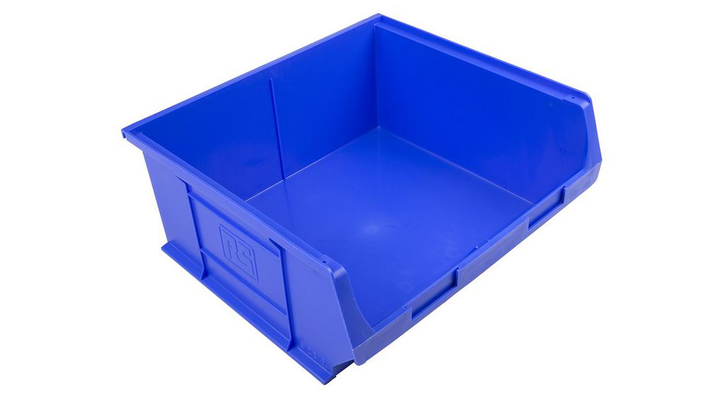Boîte de rangement, 419x376x180mm, 40kg, Polypropylène (PP), Bleu